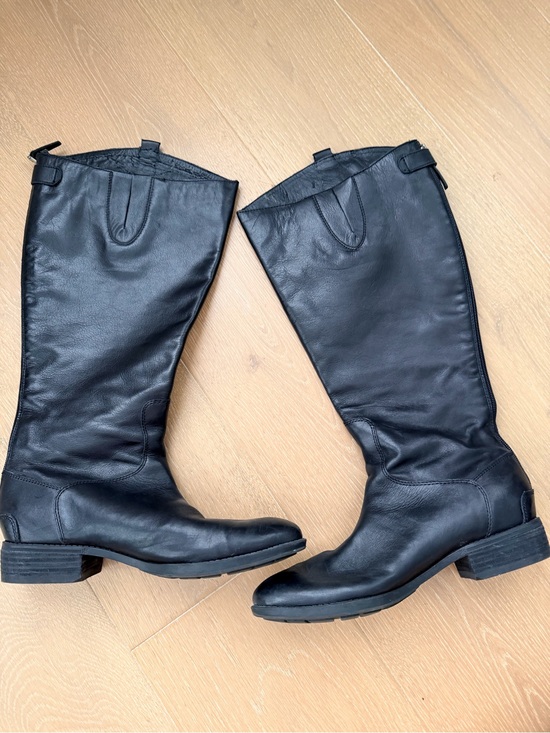 Sam Edelman Shoes - Sam Edelman Black Leather Over-the-Knee Riding Boots Wide Calf